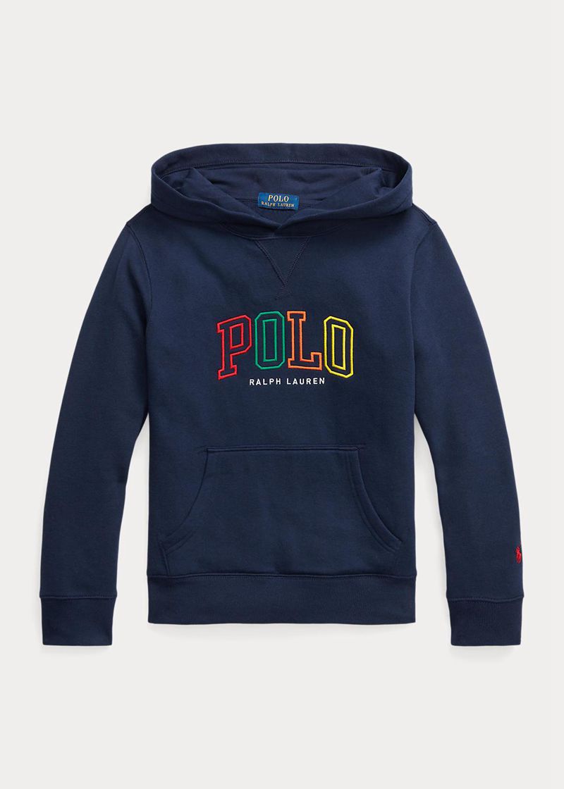 Sudadera Con Capucha Ralph Lauren Niño 6-14 Años Logo Fleece Chile Azul Marino KUEPI-7912